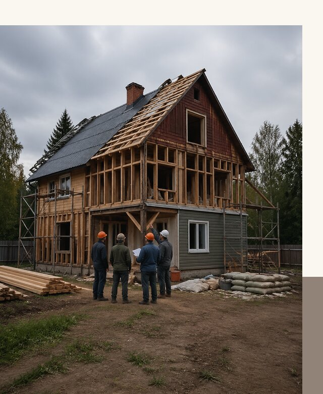 Реконструкция дачного дома в Курганинске под ключ с проектом